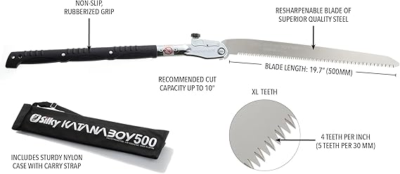 Silky KATANABOY Professional 500mm Folding Saw XL Teeth (403-50)